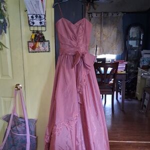Elegant Pink Evening Gown